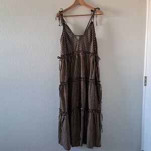 Baiia Viviana Striped Midi Dress